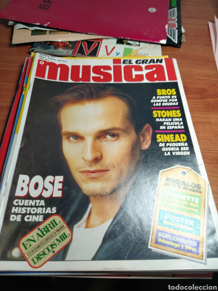 Revistas de m&uacute;sica: El gran musical 317 Miguel Bos&eacute; con poster