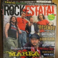 Revistas de música: ROCK ESTATAL.NUM.1 !!!!-MAREA-BARRICADA-INCONSCIENTES-ROSENDO-LOS SUAVES-GATILLAZO-BARON ROJO