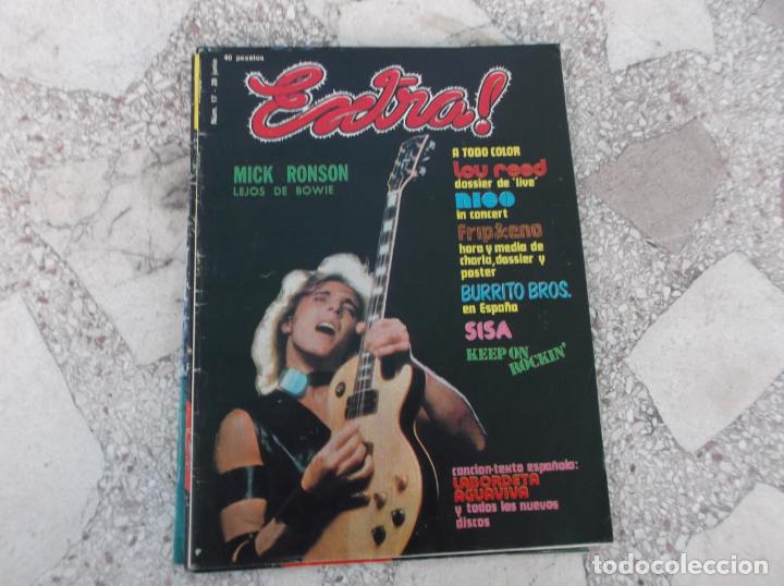 Magazines de musique: revista de musica, extra n&ordm; 17, 1975, nico,sisa,labordeta,fripp & eno,poster eno,mick ronson,lou ree