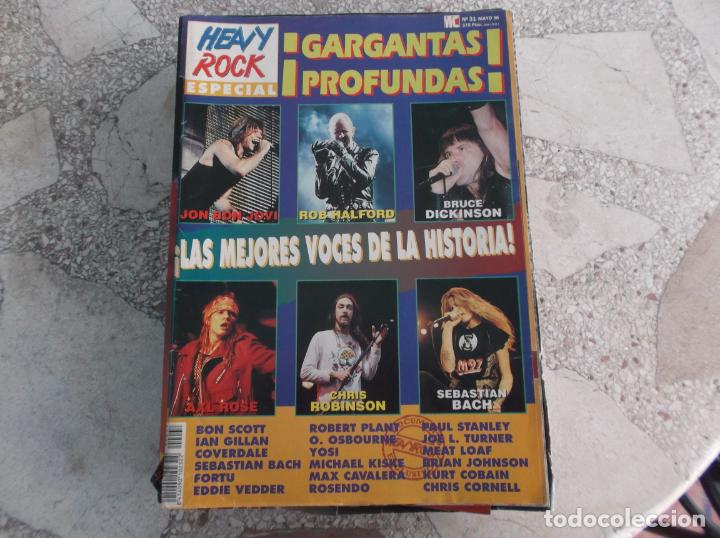 Magazines de musique: heavy rock especial n&ordm; 31, poster las mejores voces del rock dos caras, gargantas profundas