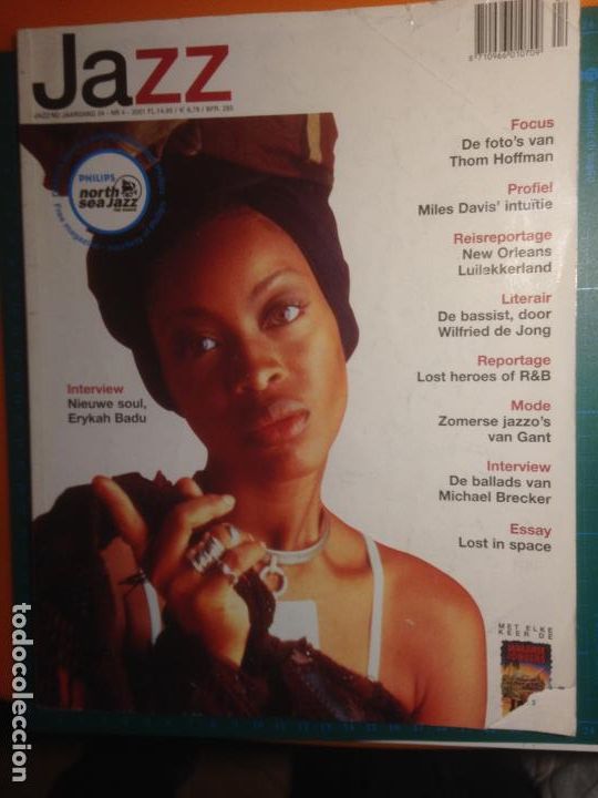 Revistas de m&uacute;sica: JAZZ NU JAARGANG 24 - NR 4 - ZOMER 2001 - MILES DAVIS - NEW ORLEANS LUILEKKERLAND - MICHAEL BRECKER