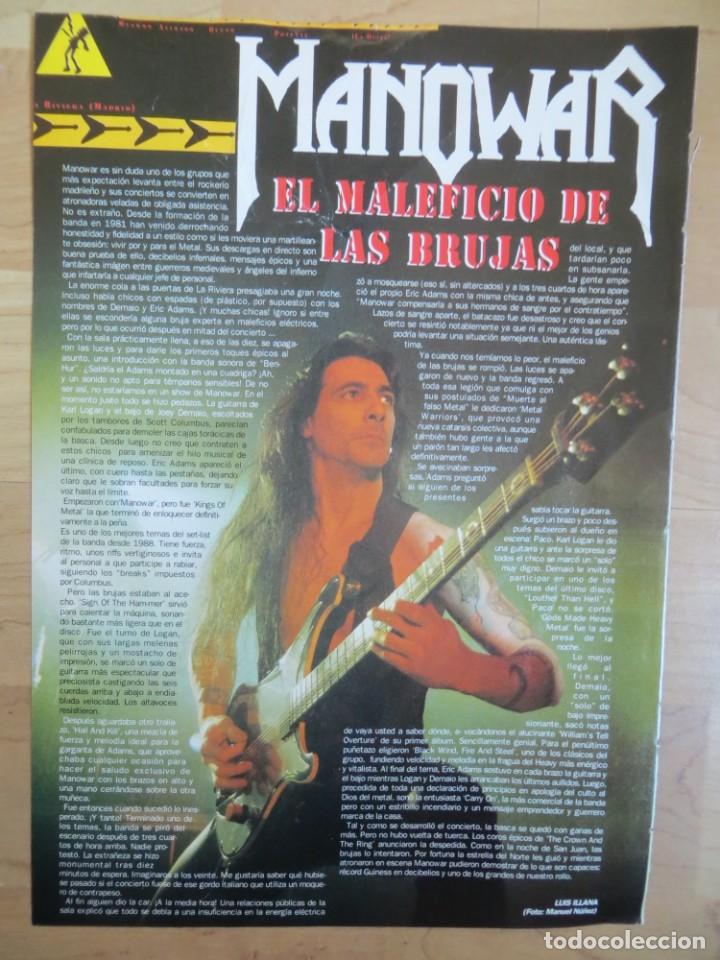 Revistas de m&uacute;sica: MANOWAR: CLIPPING - Foto 1