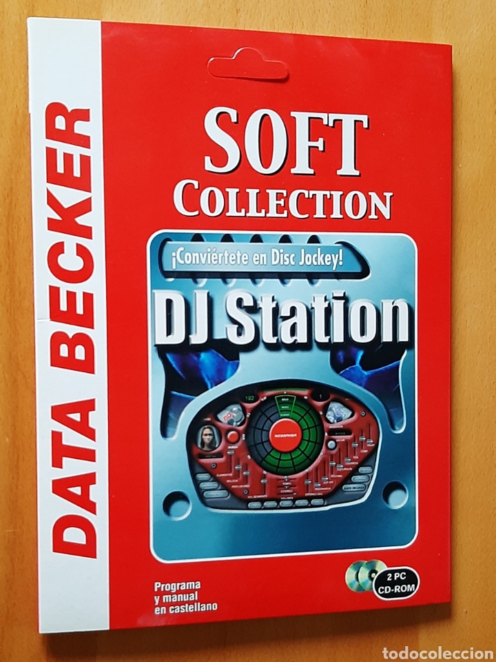 Revistas de m&uacute;sica: Programa DJ Station de Soft Collection - Data Becker - 2 CD-ROM e Instrucciones en carpeta - Foto 1