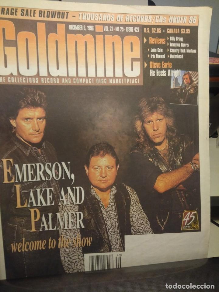 Music magazines: GOLDMINE 427 : EMERSON, LAKE AND PALMER + STEVE EARLE + BILL MONROE + STAN LYNCH
