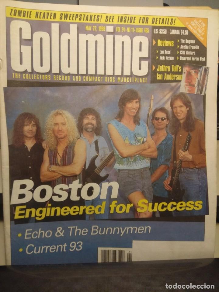Music magazines: GOLDMINE 465: BOSTON + ECHO & BUNNYMEN & IAN ANDERSON / JETHRO TULL + ZOMBIES HEAVEN