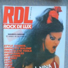 Revistas de música: ROCK DE LUX:NUM.10-NINA HAGEN-DESECHABLES-DEEP PURPLE-SAXON-BARON ROJO-THE CURE. Lote 228169125