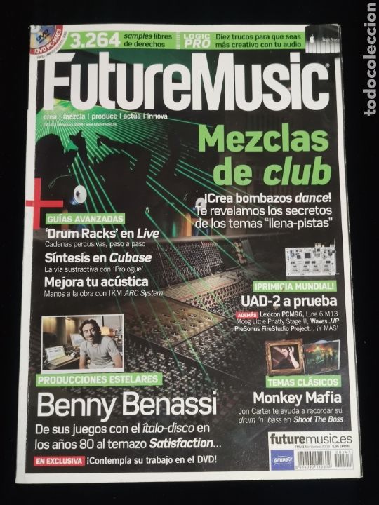 Riviste di musica: Revista Future Music n&deg; 141 + dvd. Noviembre 2008.