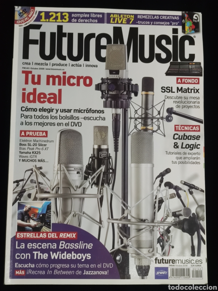 Music magazines: Revista Future Music n&deg; 140 + dvd. Octubre 2008.