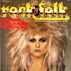 Revistas de música: REVISTA ROCK AND FOLK (FRANCÉS) NUMERO 187 1982 BLONDIE, NINA HAGEN, SCORPIONS. Lote 230628935