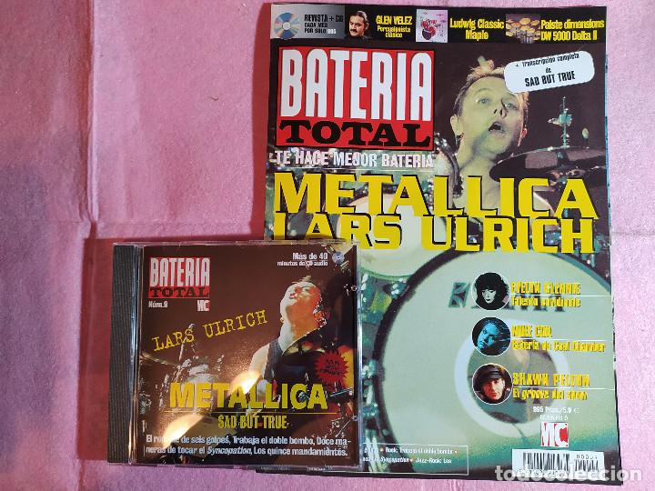 Riviste di musica: MAGAZINE + CD BATERIA TOTAL N&ordm; 9 - Lars Ulrich (Metallica) - Evelyn Glennie -Mike Cox