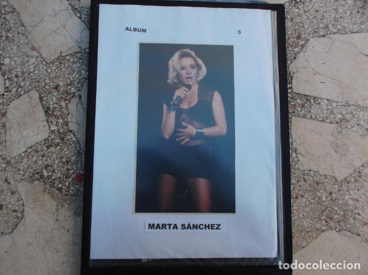 Music magazines: album de un particular de marta sanchez, recortes de fotos de revistas , 70 fotos de todos los tama&ntilde;