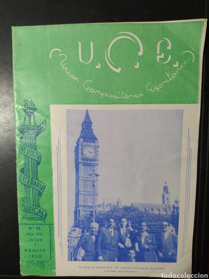 Music magazines: REVISTA LITERARIA M&Uacute;SICAL U. C. E. 1950