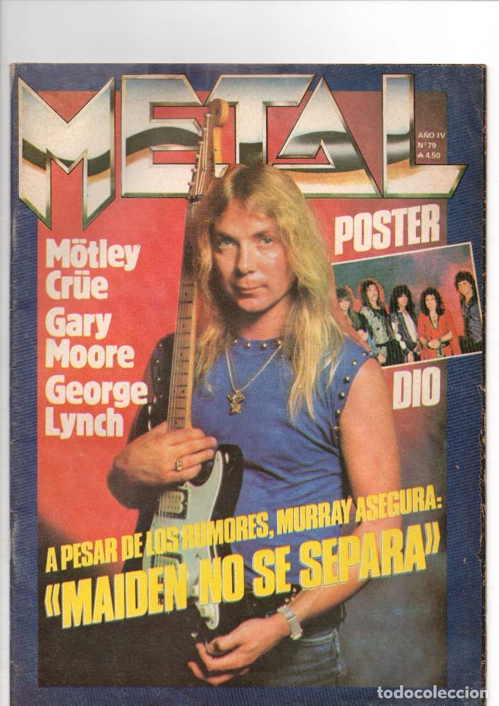 Revistas de m&uacute;sica: Revista Metal numero 79 Iron Maiden en portada - Argentina - Poster Dio