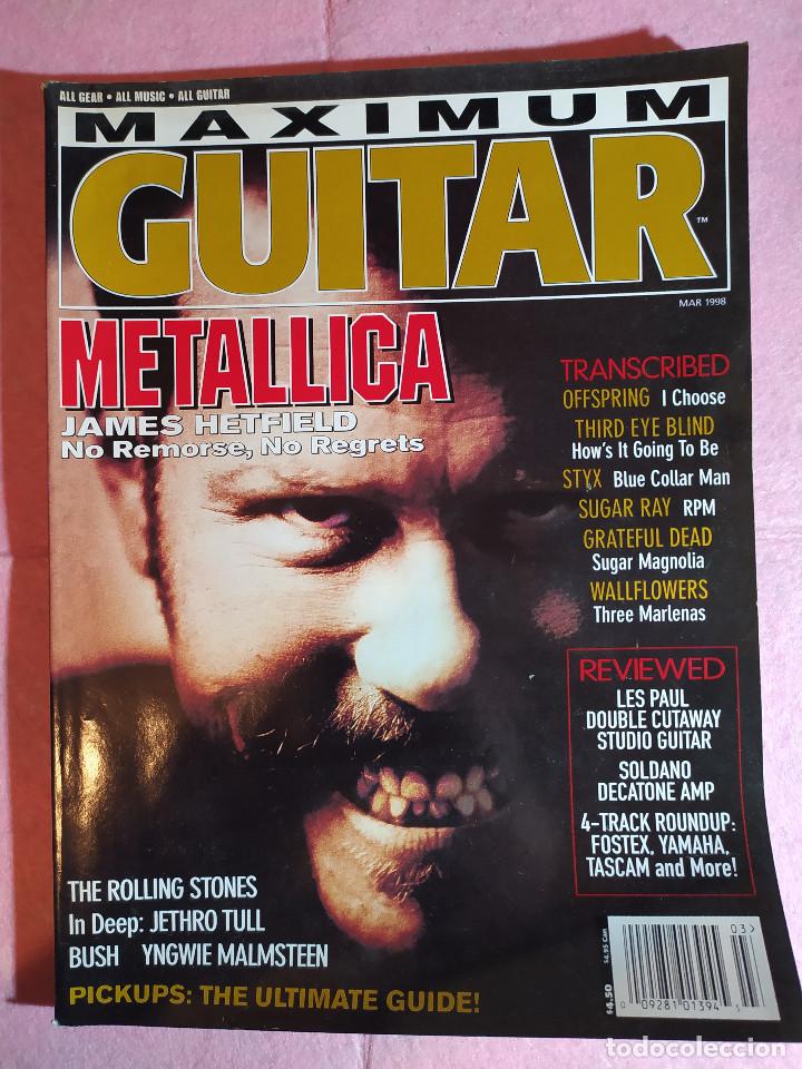 Revistas de m&uacute;sica: MAGAZINE MAXIMUM GUITAR 3 - METALLICA - OFFSPRING - STYX - GRATEFUL DEAD