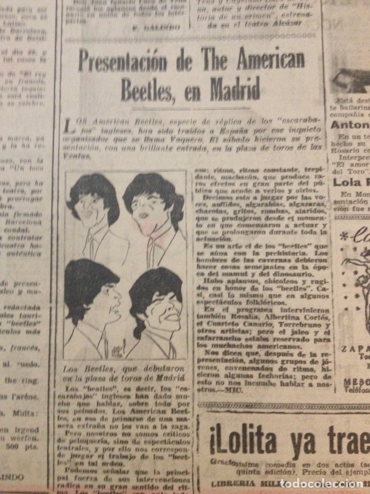 Music magazines: THE AMERICAN BEETLES EN MADRID - REF. BEATLES - DIGAME NUM. 1290