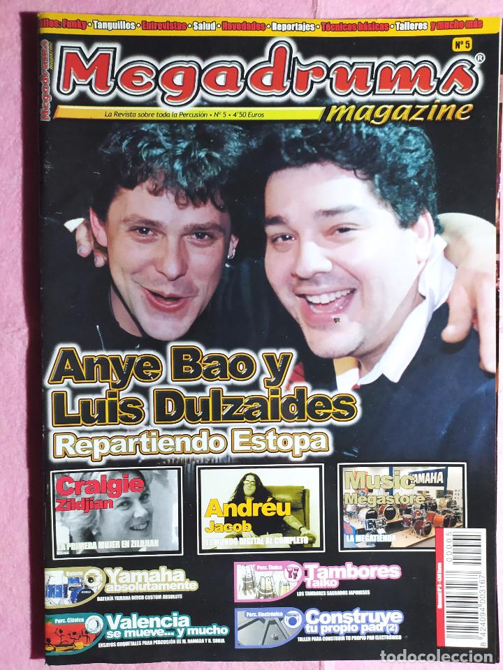 Magazines de musique: MAGAZINE MEGADRUMS 5 - Craigie Zildjian - Andreu Jacob - Anye Bao & Luis Dulzaides