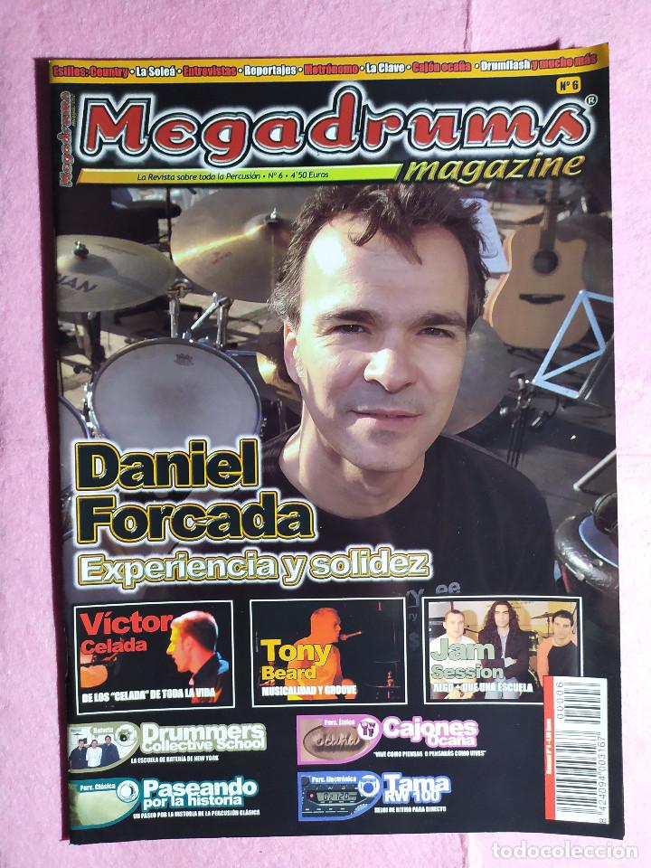 Magazines de musique: MAGAZINE MEGADRUMS 6 - Daniel Forcada - Tony Beard - Victor Celada - Jimmy Cobb