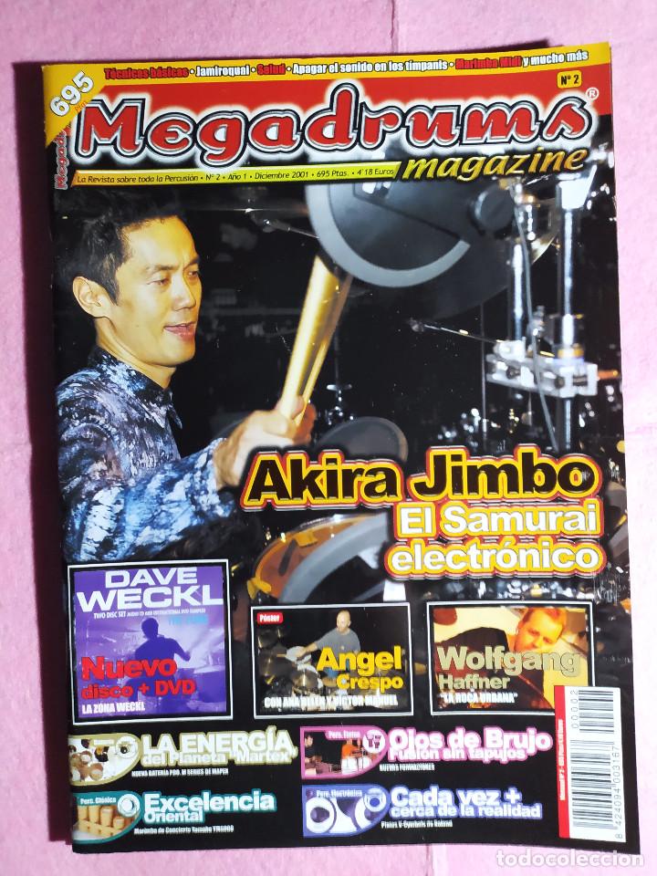 Revistas de m&uacute;sica: MAGAZINE MEGADRUMS 2 Akira Jimbo - Wolfgang Haffner -Angel Crespo & Tito Duarte