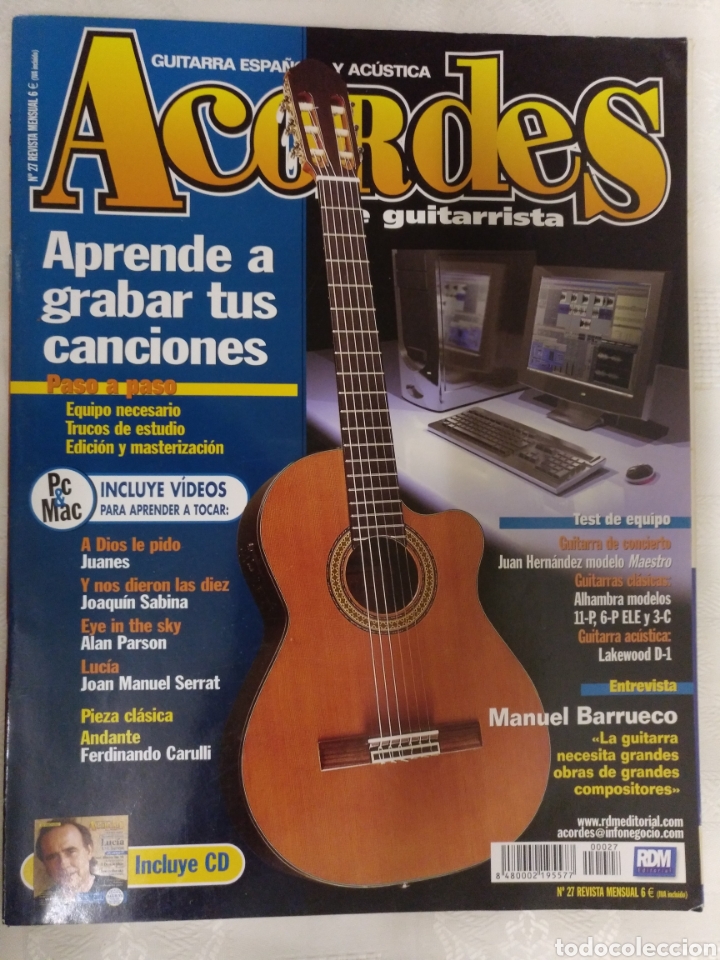 Magazines de musique: ACORDES DF GUITARRISTA N.27.SERRAT