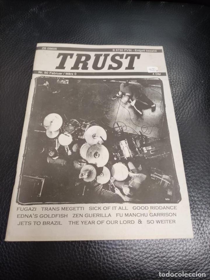 Riviste di musica: TRUST N&ordm; 80 FUGAZI, TRANS MEGETTI, SICK OF IT ALL, GOOD RIDDANCE, EDNA'S GOLDFISH, FU MANCHU