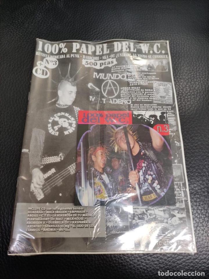 Riviste di musica: 100% PAPEL DEL WC N&ordm; 3 (CON CD) PUNK, HARDCORE, SKA, GUADA&Ntilde;A, MILKHOUSE, GUERRILLA OI