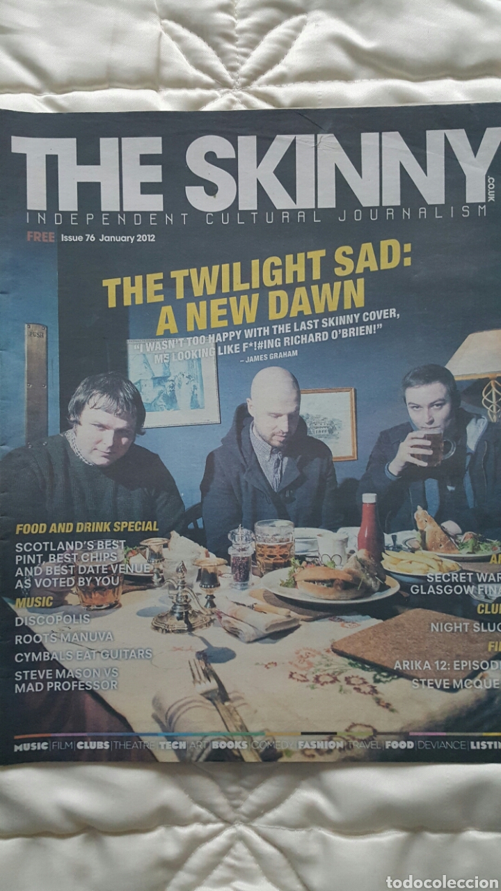 Magazines de musique: REVISTA CULTURAL- MUSICAL &rdquo;THE SKINNY&rdquo; - ENERO 2012 - GLASGOW - ESCOCIA