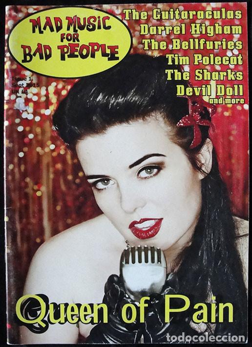 Revistas de m&uacute;sica: MAD MUSIC FOR BAD PEOPLE MAGAZINE - NUM. 1 - PSYCHOBILLY - EN INGLES -