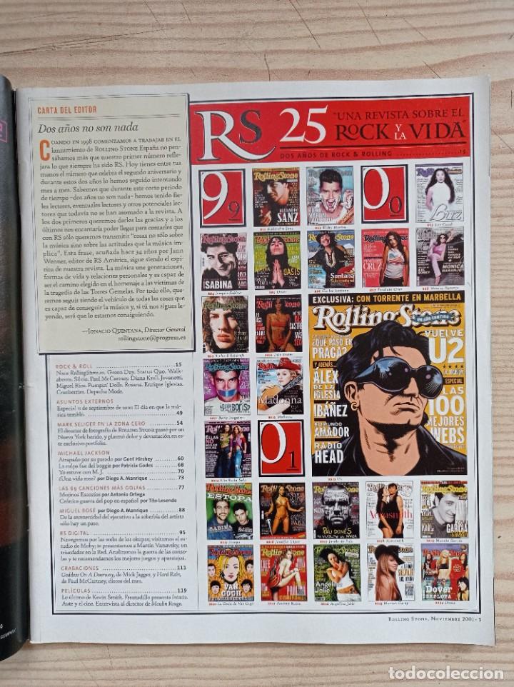Revistas de m&uacute;sica: Revista Rolling Stone 25 - 2001 - Foto 2