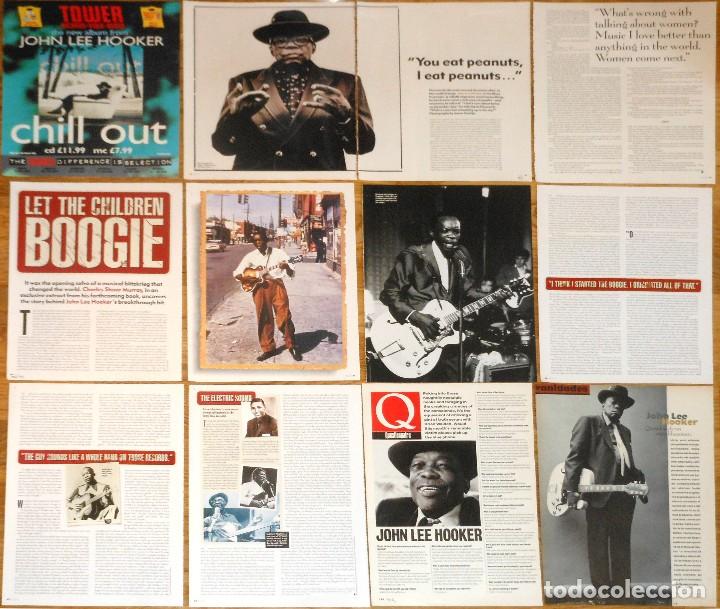 Magazines de musique: JOHN LEE HOOKER lote prensa clippings magazine articles cuttings photos Blues