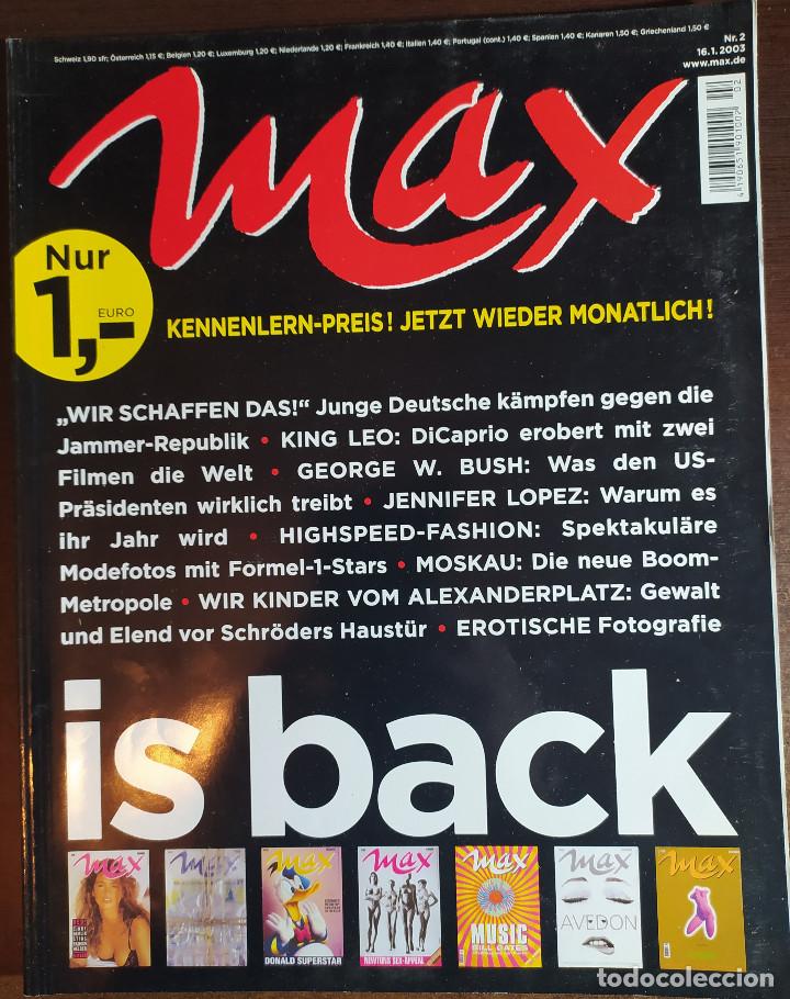 Magazines de musique: MAGAZINE MAX N&ordm; 2 - Jennifer Lopez - Eminem - Leonardo Di Caprio - Fotografia Erotica