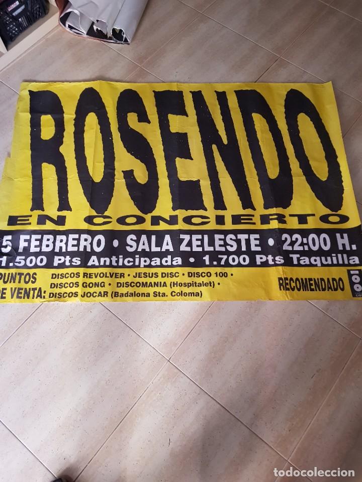 Music magazines: ROSENDO :ANTIGUO POSTER EN CONCIERTO EN BARCELONA OPORTUNIDAD COLECCIONISTAS
