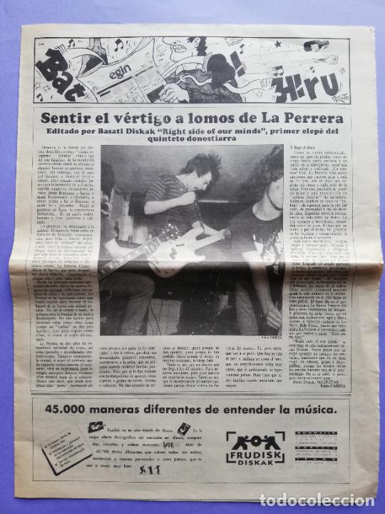 Magazines de musique: BAT BI HIRU EGIN NOVIEMBRE 1991 LA PERRERA NEGU GORRIAK