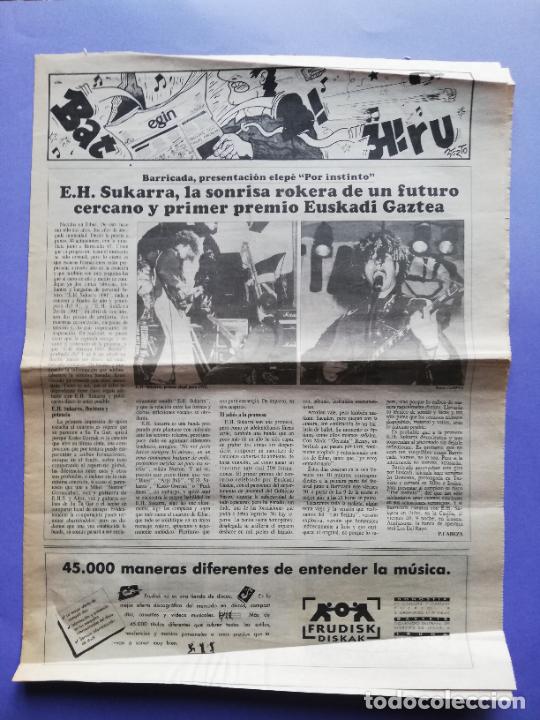 Magazines de musique: BAT BI HIRU EGIN DICIEMBRE 1991 EH SUKARRA DEKADENCIA ROBERT GORDON AND CHRIS SPEDDING BAND