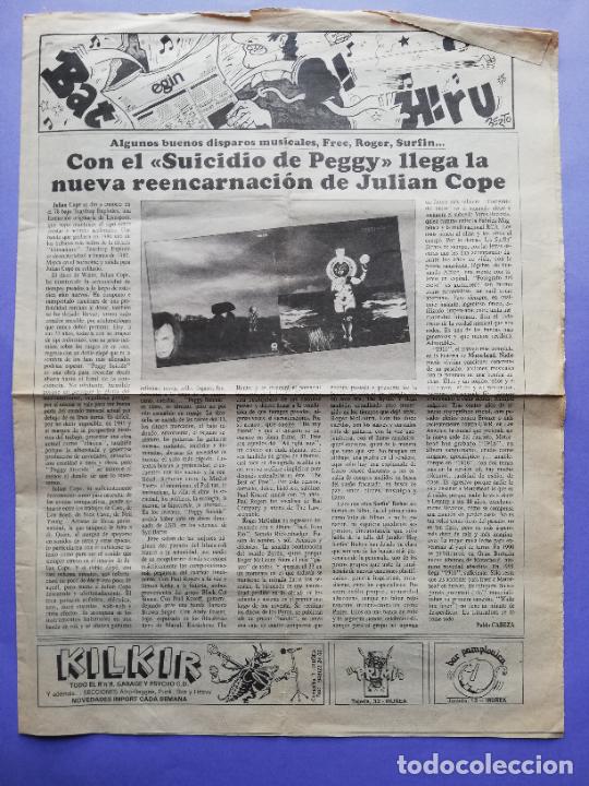 Magazines de musique: BAT BI HIRU EGIN ABRIL 1991 JULIAN COPE LONDONBEAT UB40 BULIMIA BANQET ASSASINS OF GOD
