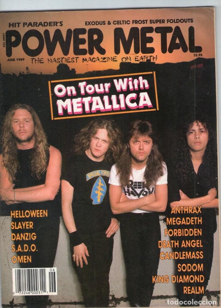Revistas de m&uacute;sica: REVISTA - POWER METAL - VOL. 3 N&ordm; 9 - JUNIO DE 1989 - EN INGL&Eacute;S - ON TOUR WITH METALLICA