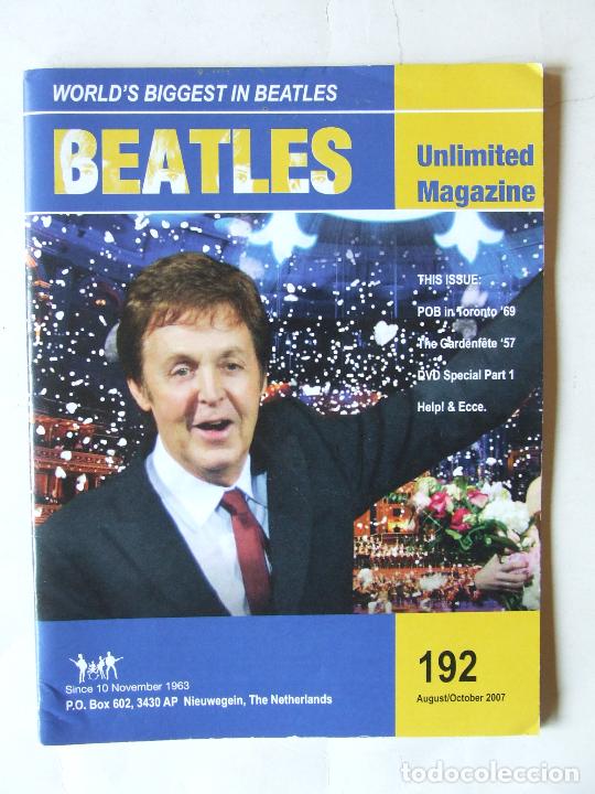 Magazines de musique: REVISTA FANZINE BEATLES UNLIMITED MAGAZINE 192 2007