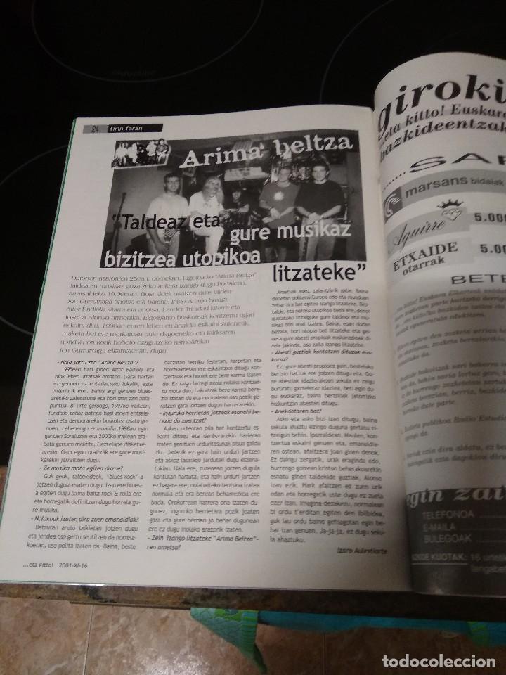 Magazines de musique: ARIMA BELTZA / ELGOIBAR / ETA KITTO 2001