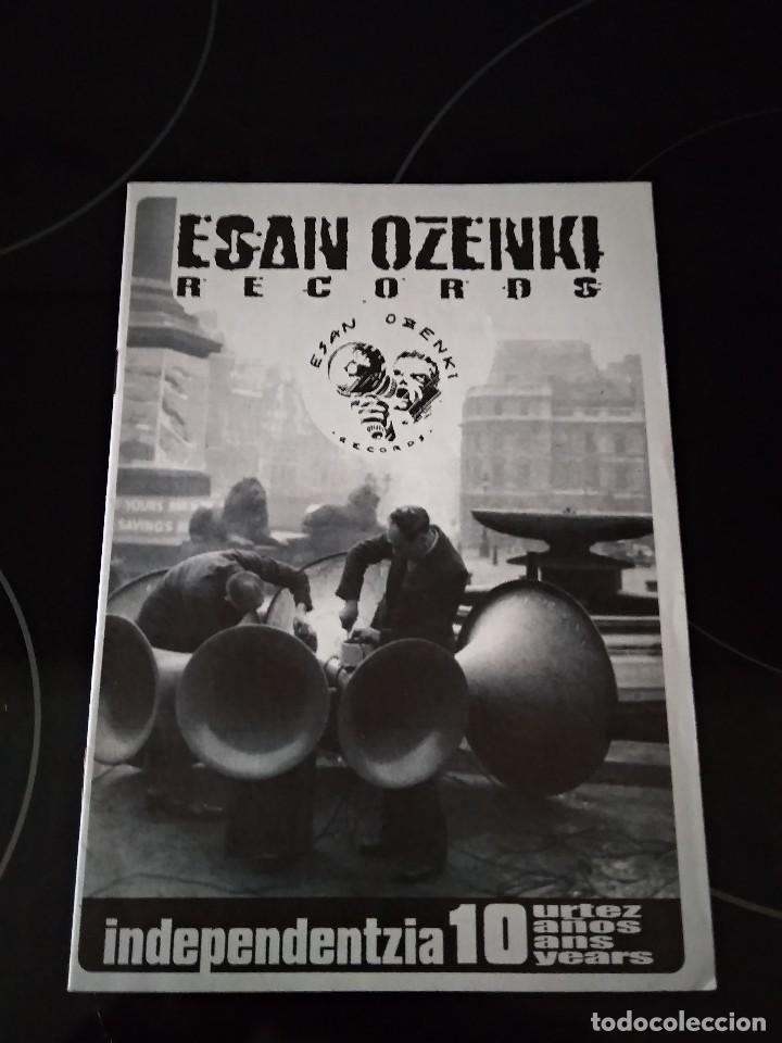Music magazines: CATALOGO DISCOS CD ESAN OSENKI RECORDS / NEGU GORRIAK -SU TA GAR -ANESTESIA -BAP-BETAGARRI-FERMIN MU