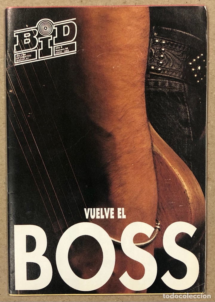 Magazines de musique: BID DISCOPLAY N&deg; 98 (1992). BRUCE SPRINGSTEEN, BURNING, LA BANDA TRAPERA, QUEEN, BOWIE, MAIDEN,..