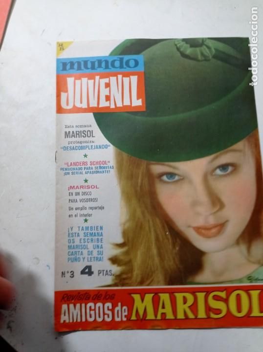 Music magazines: Original no copia mundo juvenil Marisol n&uacute;mero 3 a&ntilde;os 60