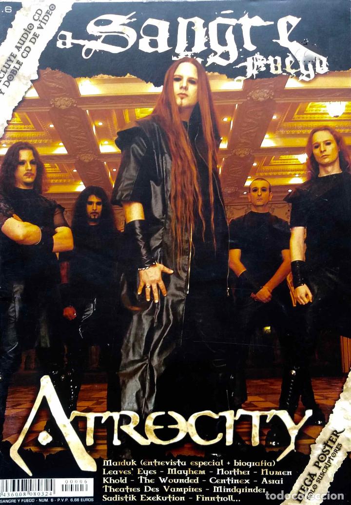 Music magazines: SANGRE Y FUEGO. ATROCITY, MARDUK, MAYHEM, LEAVES' EYES. N&ordm; 6. REVISTA