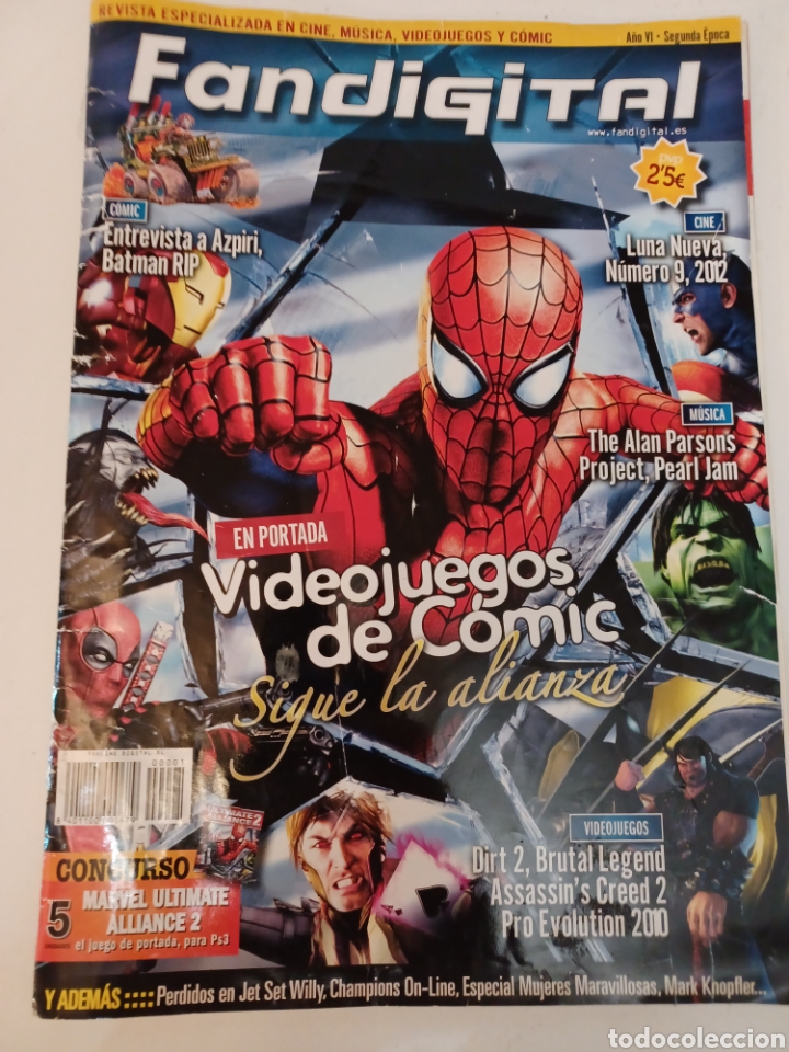 Magazines de musique: Revista M&uacute;sica c&oacute;mic Azpiri cine videojuegos Fandigital N&deg; 9, 2012 A&ntilde;o VI 2@ epoca