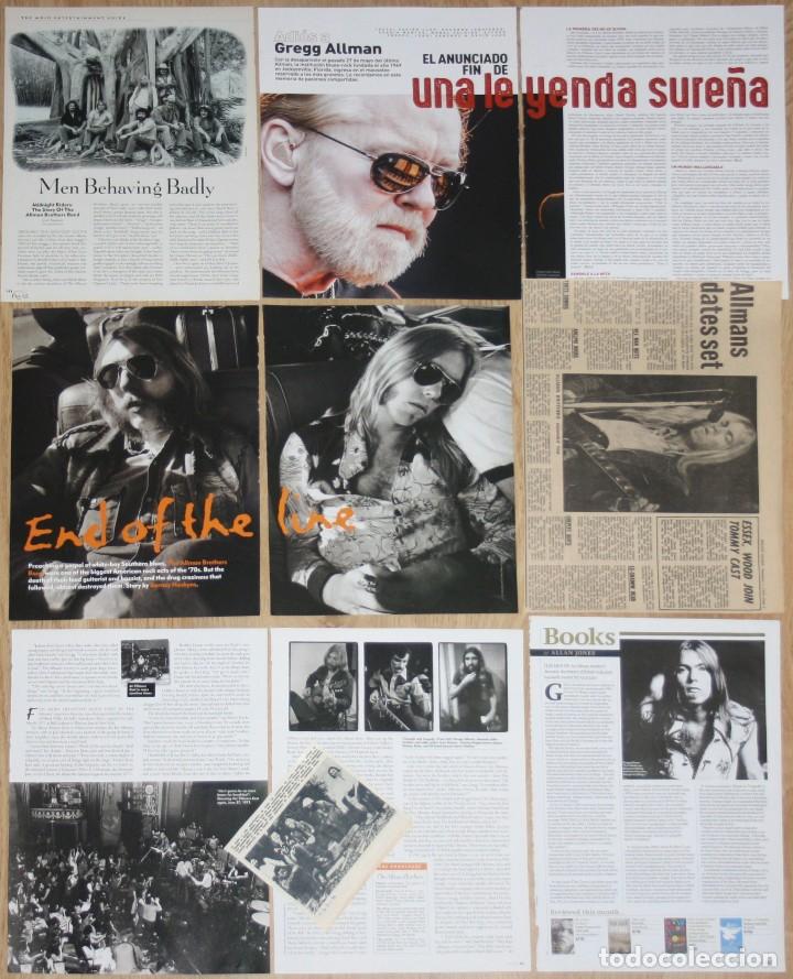 Magazines de musique: THE ALLMAN BROTHERS BAND lote prensa clippings 1970s/2010s magazine articles photos rock