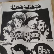 Revistas de música: REVISTA MUSICAL DISCO EXPRÉS Nº 199 LOS BRAVOS SANTA ANA PROCOL HARUM 1972. Lote 273651393