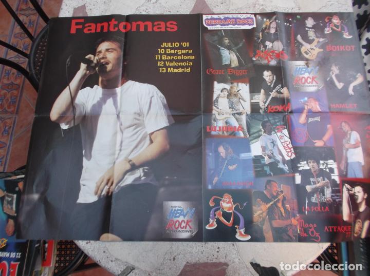 Magazines de musique: poster de la revista, heavy rock, 55 x 80, VI festival derrame rock y fantomas