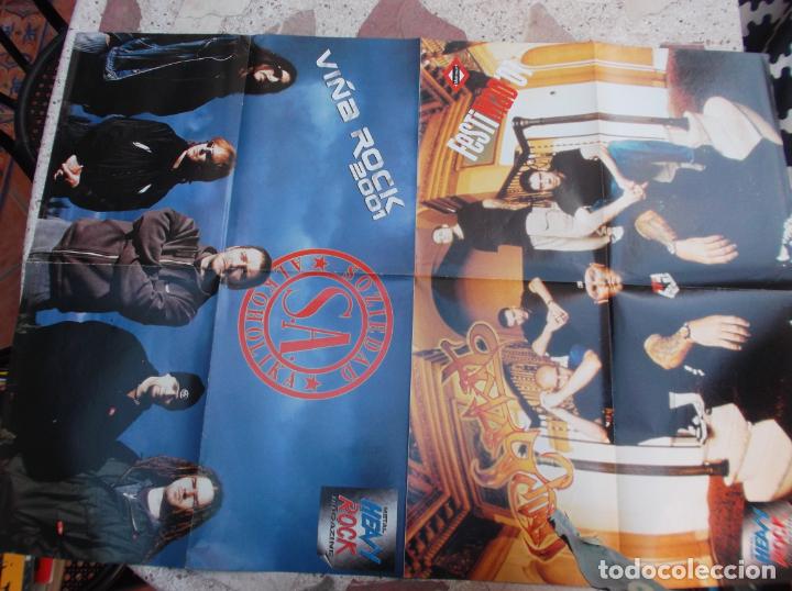 Magazines de musique: poster de la revista, heavy rock, 55 x 80, soziedad alkoholika y ilegible el nombre