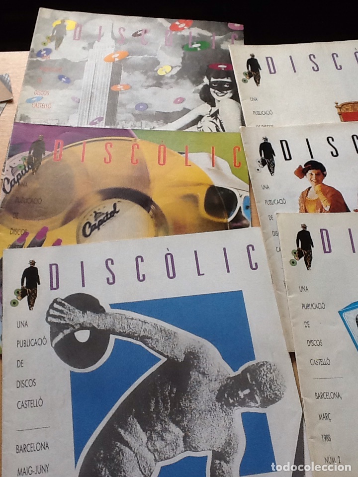 Music magazines: Revista DISCOLIC . 6 numeros, 1( febrero 88 ) al 6( octubre 88 ) publicacion de discos Castello .