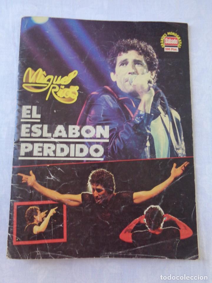 Revistas de m&uacute;sica: Revista especial Miguel R&iacute;os el eslab&oacute;n perdido s&aacute;bado gr&aacute;fico grandes monograf&iacute;as 1982