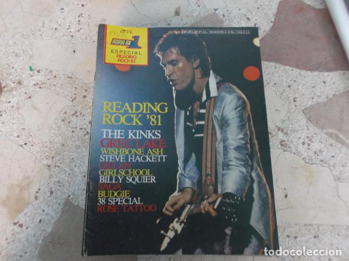 Magazines de musique: poular 1, especial 30, reading rock 81, 34 paginas ,falta poster y 2 hojas