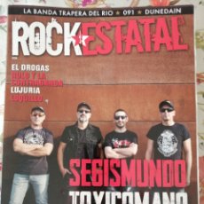Revistas de música: ROCK ESTATAL REVISTA 38 LOQUILLO RULO LA BANDA TRAPERA SEGISMUNDO. Lote 277162343
